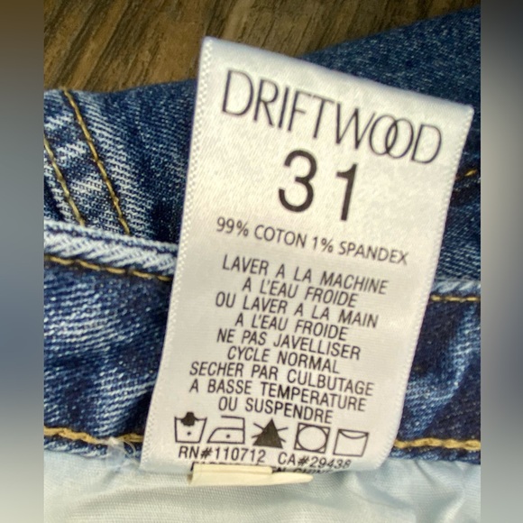 Driftwood Stella Floral Embroidered Jeans Size 31/27 - Picture 10 of 11